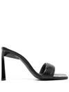 Senso Floss 95mm Crocodile-embossed Mules In Black