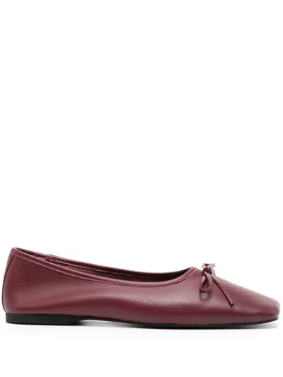 Senso Becca Leather Ballerina Flats In Red