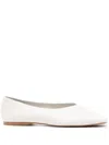 Senso Brynn Leather Ballerina Flats In White