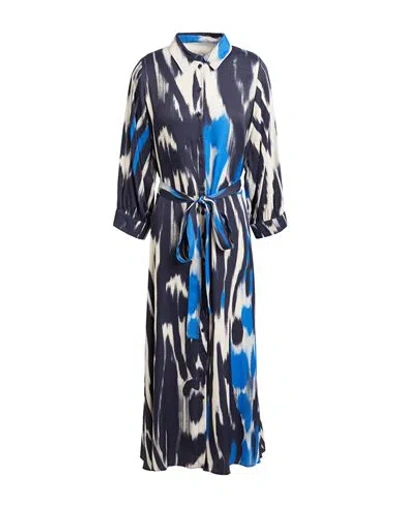 Senso By Atmosfashion Woman Midi Dress Midnight Blue Size 12 Viscose