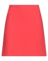 Senso By Atmosfashion Woman Mini Skirt Red Size 4 Polyester, Viscose, Elastane In Red