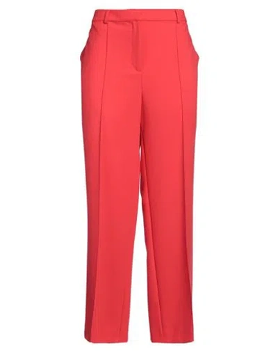 Senso By Atmosfashion Woman Pants Red Size 14 Polyester, Viscose, Elastane