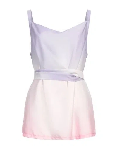 Senso By Atmosfashion Woman Top Lilac Size 12 Polyester In Purple