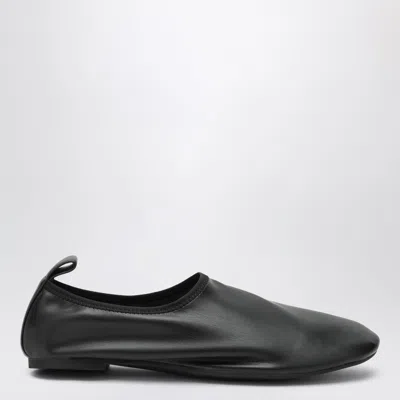 Senso Cassidy I Stretch Vegan Leather Ballet Flats With Elasticated Edge In Black