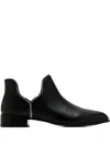 Senso Crocodile-effect Boots In Black