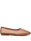 Senso Dena Mesh Ballerina Shoes In Brown
