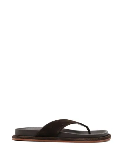 Senso Devon Flat Sandals In Black