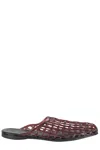 Senso Eggplant Jacey Slip-on Mesh Rubber Mules In Brown