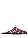 Senso Eggplant Jacey Slip-on Mesh Rubber Mules In Red