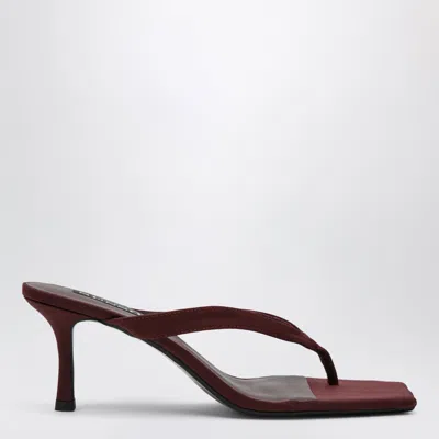 Senso Elegant Flat Sandals For Women In Burgundy