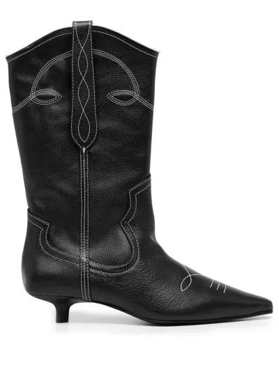 Senso Francesca I 40mm Leather Boots In Black