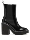 Senso Harper Ii 100mm Leather Boots In Black