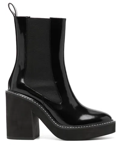 Senso Harper Ii 100mm Leather Boots In Black
