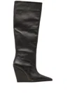 Senso Hendrick Ii 100mm Wedge Boots In Grey