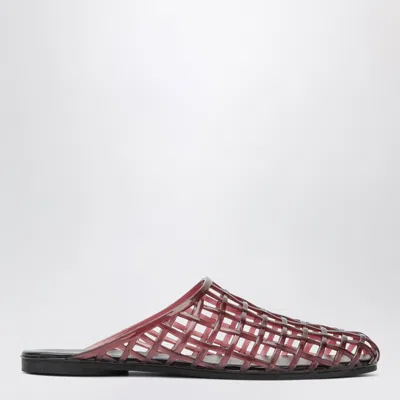 Senso Jacey Mesh Rubber Clogs In Aubergine In Burgundy