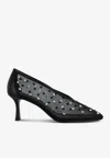 Senso Jocelyn 70 Crystal Mesh Pumps