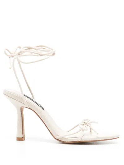 Senso Kalani 95mm Leather Sandals In Neutrals