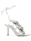 Senso Karli 90mm Floral-appliqué Sandals In White