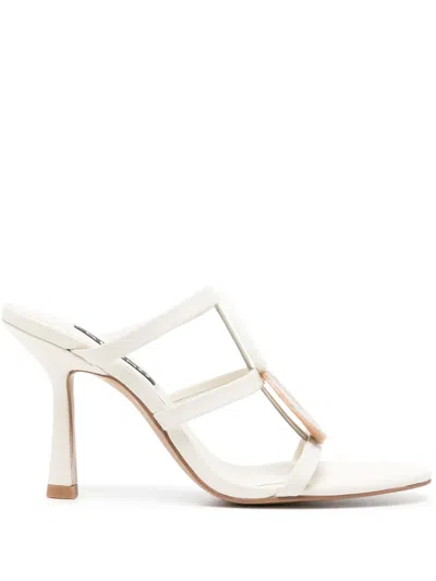 Senso Kaye 95mm Leather Sandals In Weiss