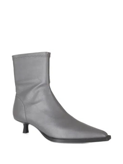 Senso Lara Pointed-toe Ankle Boots In Gray