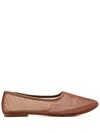 Senso Dena Mesh Ballerina Shoes In Brown