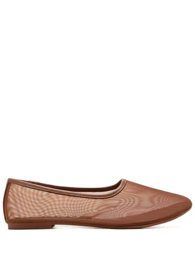 Senso Mesh Ballerina Shoes In Brown