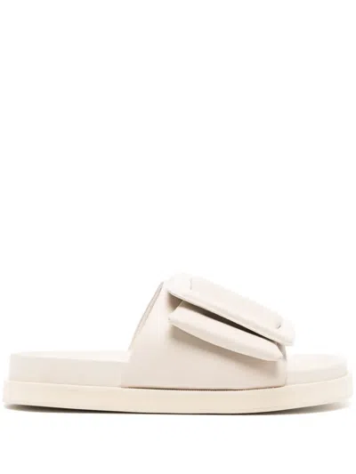Senso Nola Buckle-strap Leather Sandals In Neutrals