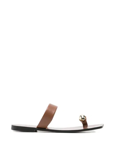 Senso Olga Hardware-detail Sandals In Brown