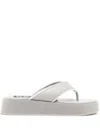 Senso Paxton Platform Flip Flops In White