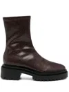 Senso Peyton Iii 50mm Snakeskin-effect Boots In Red