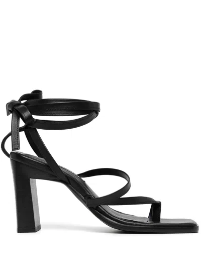 Senso Pica Leather Sandals In Black