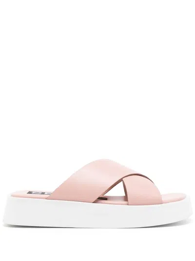 Senso Pippi I Crossover Platform Sandals In Rosa