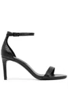 Senso Quelle Iii Crocodile-effect Leather Sandals In Black