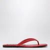 Senso Red Leather Nora Slides In Red