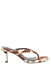 Senso Multicolor Farah Cowhide Patterned Sandals In Multi