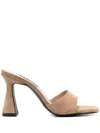 Senso Tania 100mm Leather Mules In Brown
