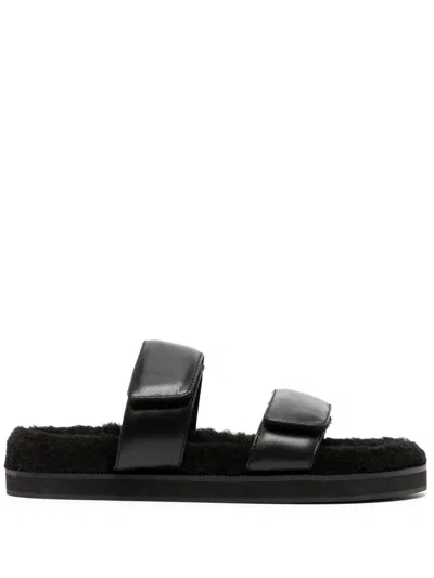Senso Theo Leather Sandals In Black