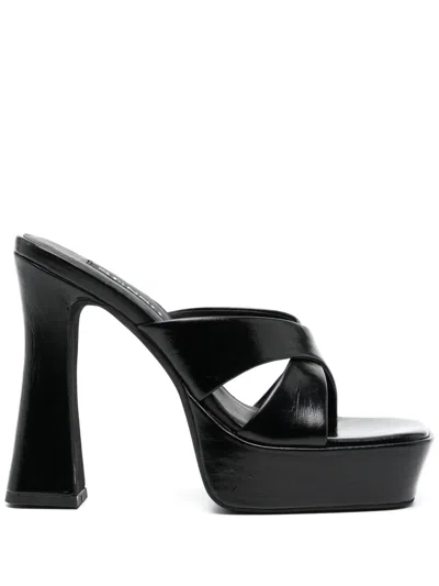 Senso Titan 130mm Leather Mules In Black