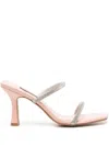Senso Umber Ii Square-toe 90mm Sandals In Silver