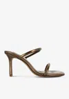 Senso Upton Iii 85 Metallic Leather Sandals In Metallic