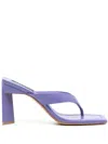 Senso Vale Square-toe 85mm Sandals In Purple