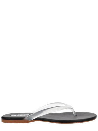 Senso Women's Clear Strap Flat Sandals In Black