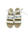 Senso Women's Cleo Leather Ankle Wrap Tie Gladiator Sandals In Ivory In Multi