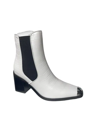 Senso Women's Sky Ice Crocodile-embossed Leather Mid-calf Boots In Blue