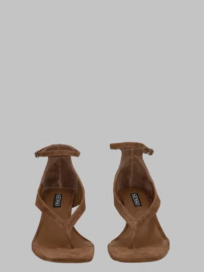 Senso Women's Suede Ankle-wrap Sandals In Buff