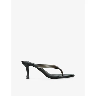 Senso Womens Black/comb Flowe Jelly Heeled Sandals Eur 38/5 Uk