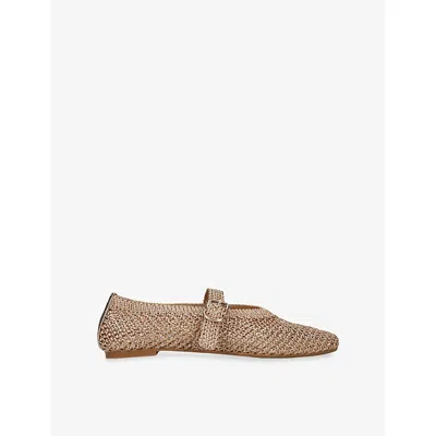 Senso Womens Gold Cheska Woven Ballet Flats Eur 36 / 3 Uk