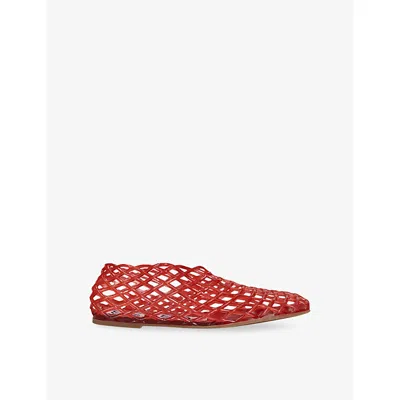 Senso Womens Red Jellie Jelly Ballet Flats Eur 35 / 2 Uk