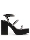 Senso Yasmin Ii 100mm Crystal-embellished Sandals In Black
