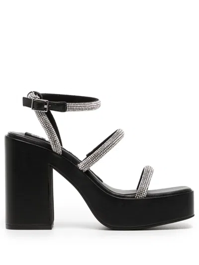 Senso Yasmin Ii 100mm Crystal-embellished Sandals In Black